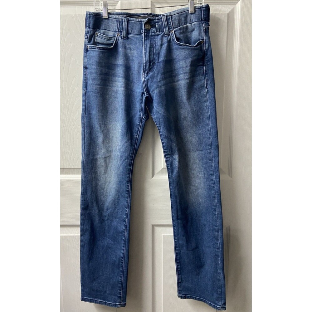 Lee Extreme Motion Jeans Mens Slim Straight Leg Blue Size 30x32  Denim 9inRise
